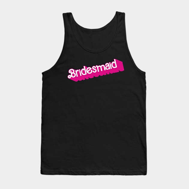 Bridesmaid Barbie logo Tank Top by byb